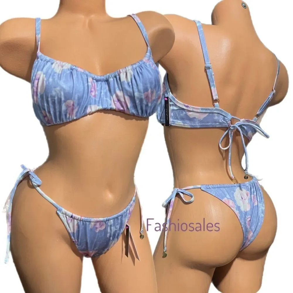 Victorias Secret Set Ruched Wicked Push Up without padding Bikini Top & bottom